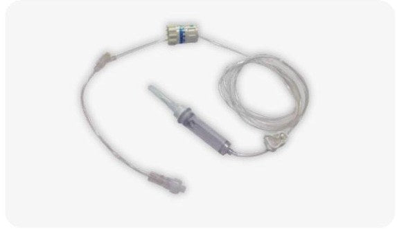 Infusion extension set with valve