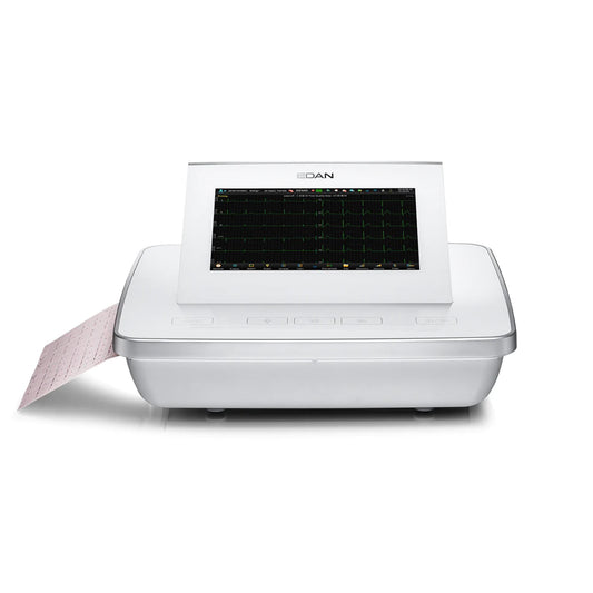 Touch Screen Glass Surface Foldable Screen EDAN SE 1202 12-Channel ECG - Pet medical equipment