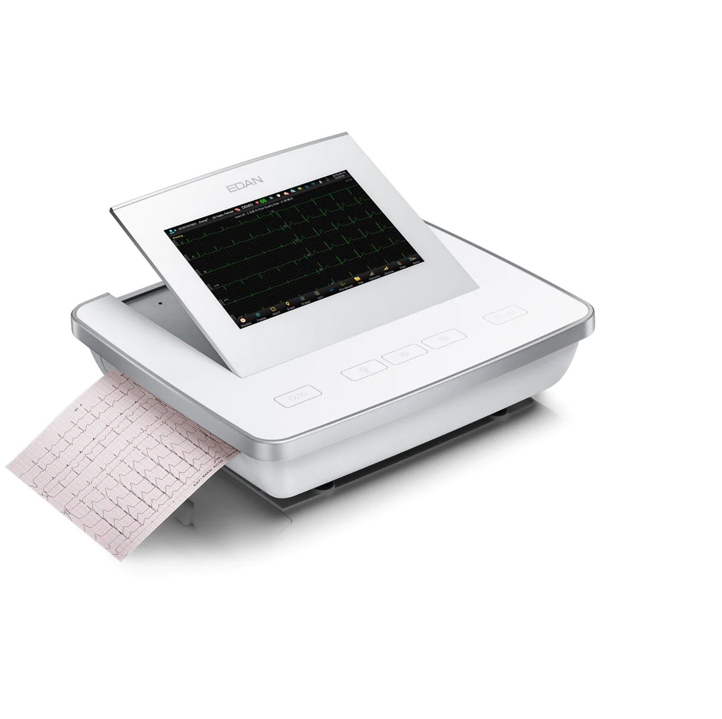 Touch Screen Glass Surface Foldable Screen EDAN SE 1202 12-Channel ECG - Pet medical equipment